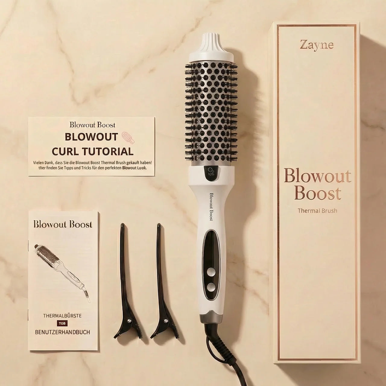 ZAYNE Blowout Boost 5-in-1 Ionic Thermal Brush