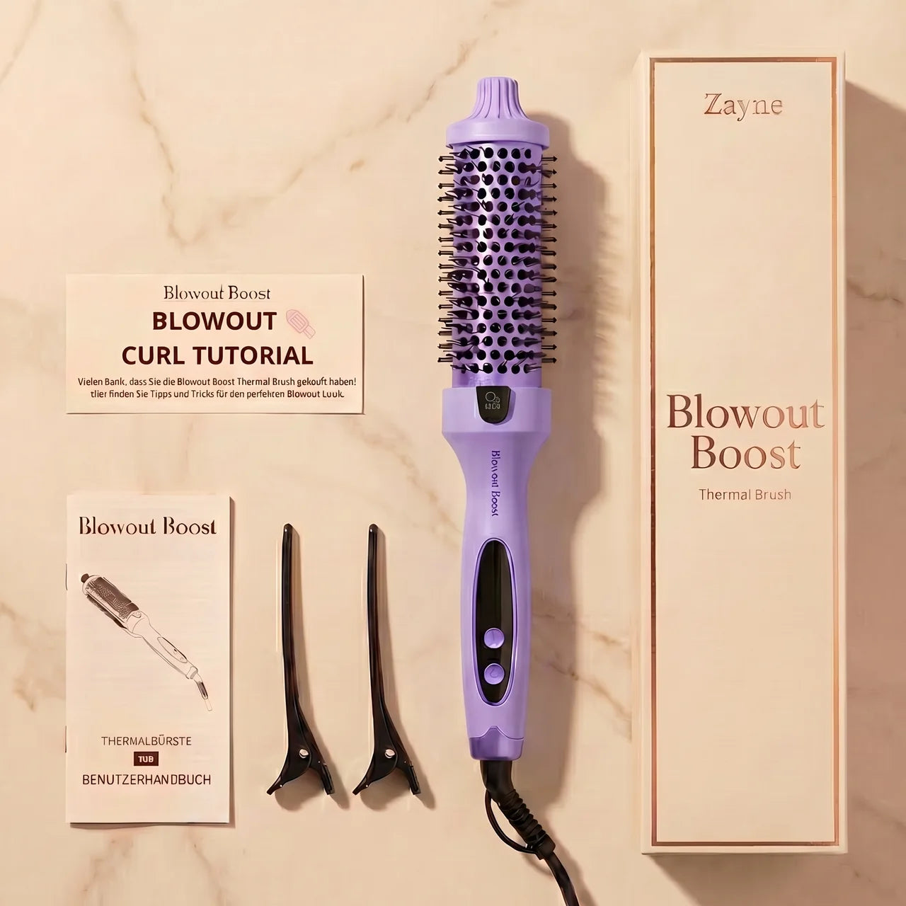 ZAYNE Blowout Boost 5-in-1 Ionic Thermal Brush